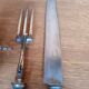 ervice à gigot manche en corne vintage