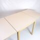 Table with drop leaves - Model 517 - White laminate top - Oak - Haslev Møbelsnedkeri
