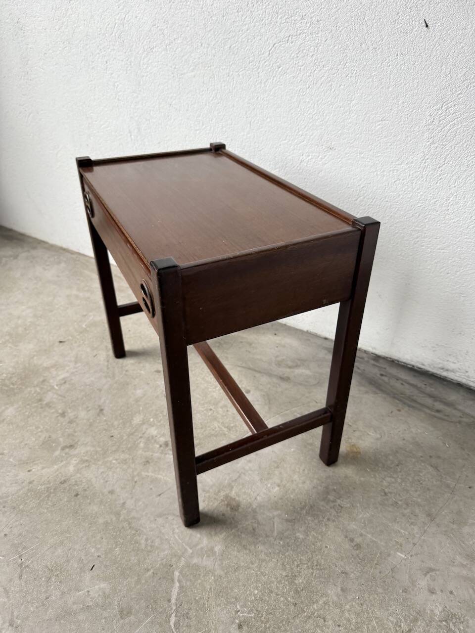 Jacques Hauville bedside table Roche Bobois mahogany