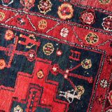 Handmade antique Persian Hamadan rug 142cm x 205cm, 1930s
