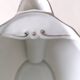 Limoges Maigre Gras porcelain sauce boat with silver decoration