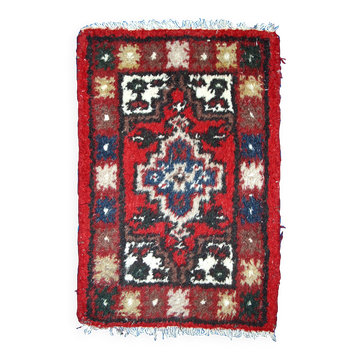 Tapis Vintage Hamadan en Laine, Années 1970, Élégance Authentique