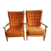 Guillerme et Chambron paire de fauteuils