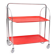 Table bar pliante en métal et panneau composite Dinett, rouge
