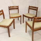 Set of 4 chairs dyrlund year 60 in teak
