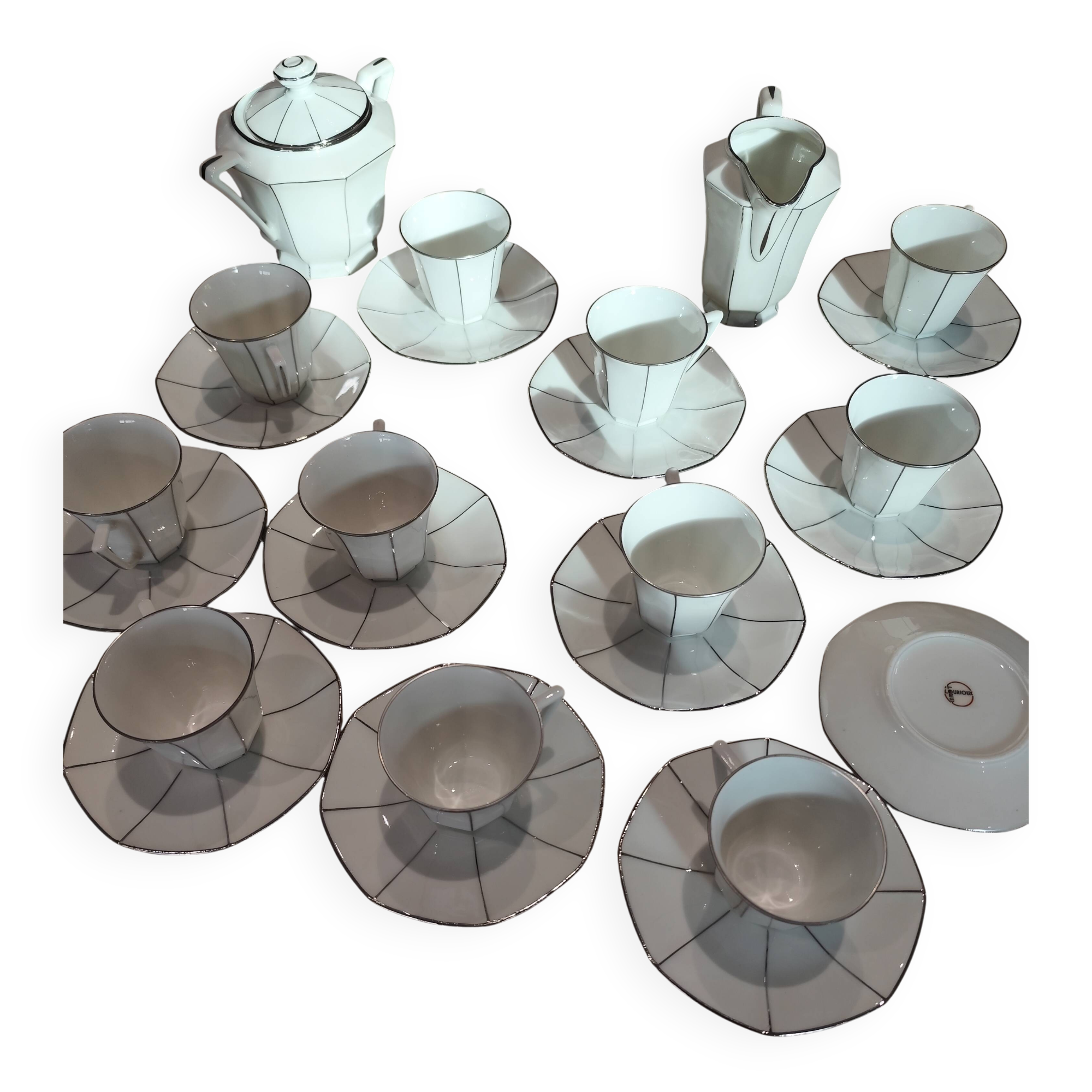 Art Deco coffee service Lourioux Foecy