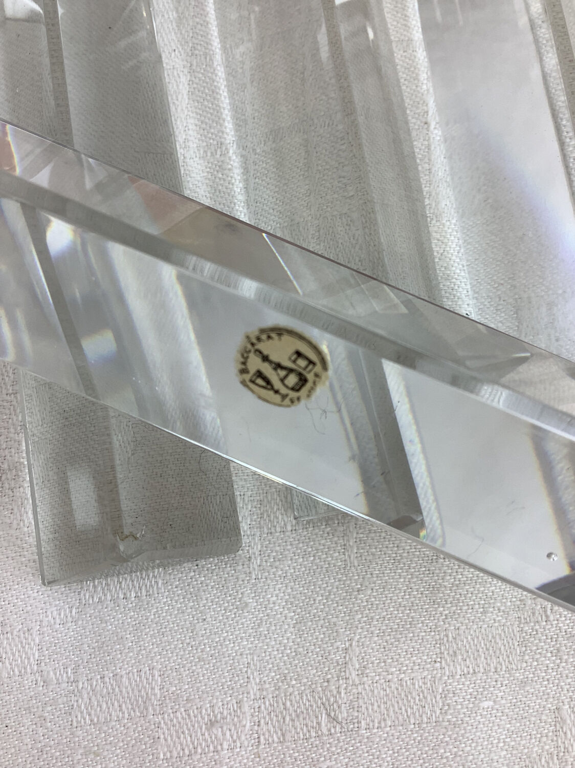 15 antique baccarat crystal knife holders