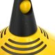 Vintage yellow and black lacquered metal pendant light