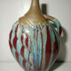 Vase soliflore in glazed ceramic earthenware vintage contemporary art 20th century