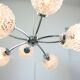 Mid-century Italian 8-Arm Chrome and Crystal Chandelier, 1960s