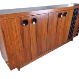 Vintage brutalist highboard, 1970s