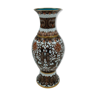 Vase cloisonne chine XXeme