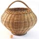 Grand panier amphore rotin