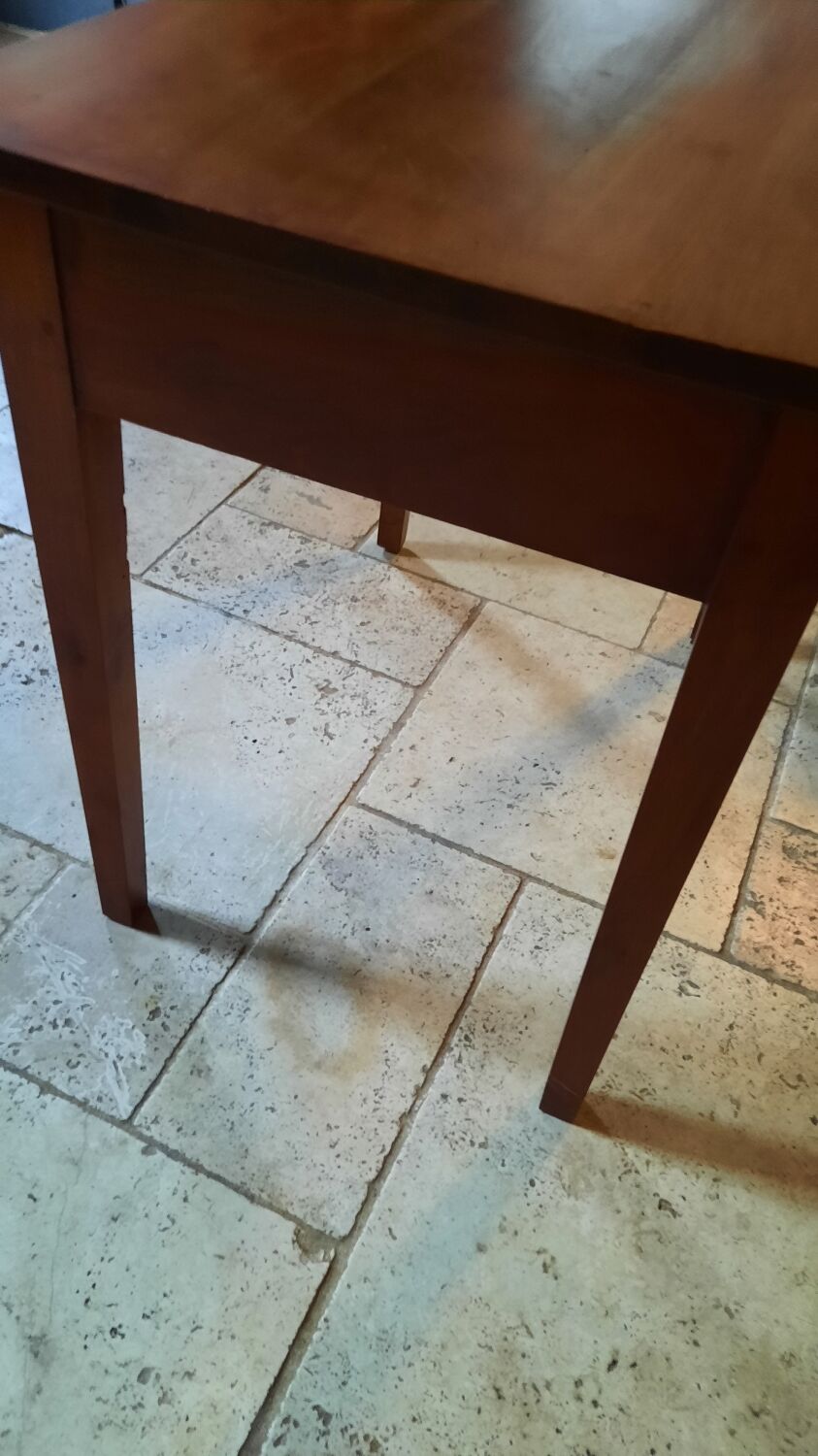 Table 1 tiroir merisier