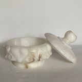 White alabaster marble candy