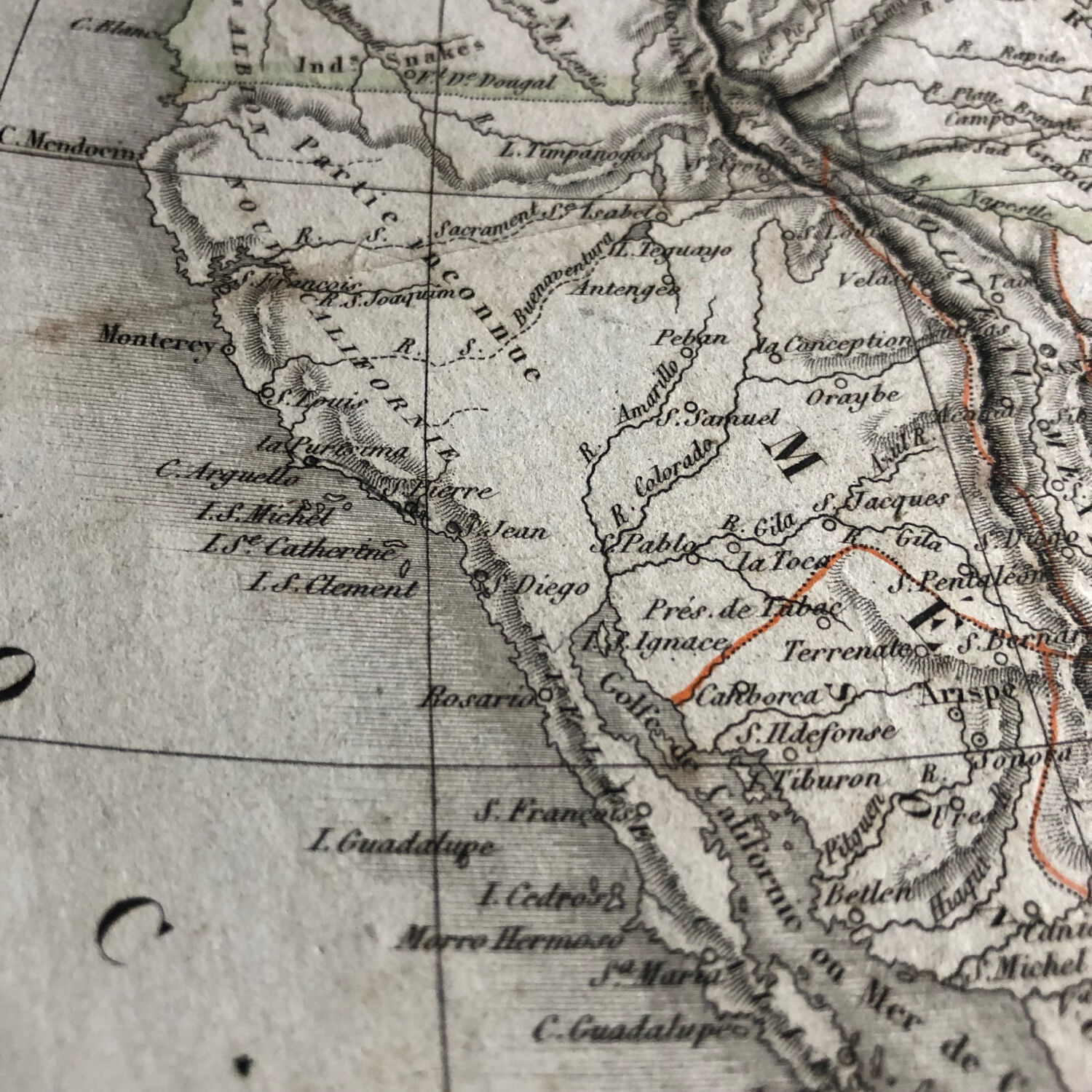 1838 - Map of North America United States Canada