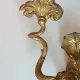 Pair of Régence style wall sconces in gilded bronze