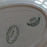 Plat ancien vintage terre de fer Amandinoise