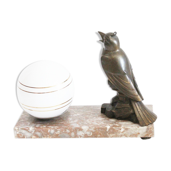 Art deco bird marble lamp | Selency