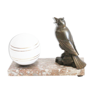 Lampe en marbre oiseau