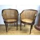 Pair of mahogany chairs