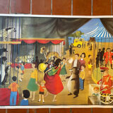 Ogé-Hachette poster "the stadium / the menagerie"