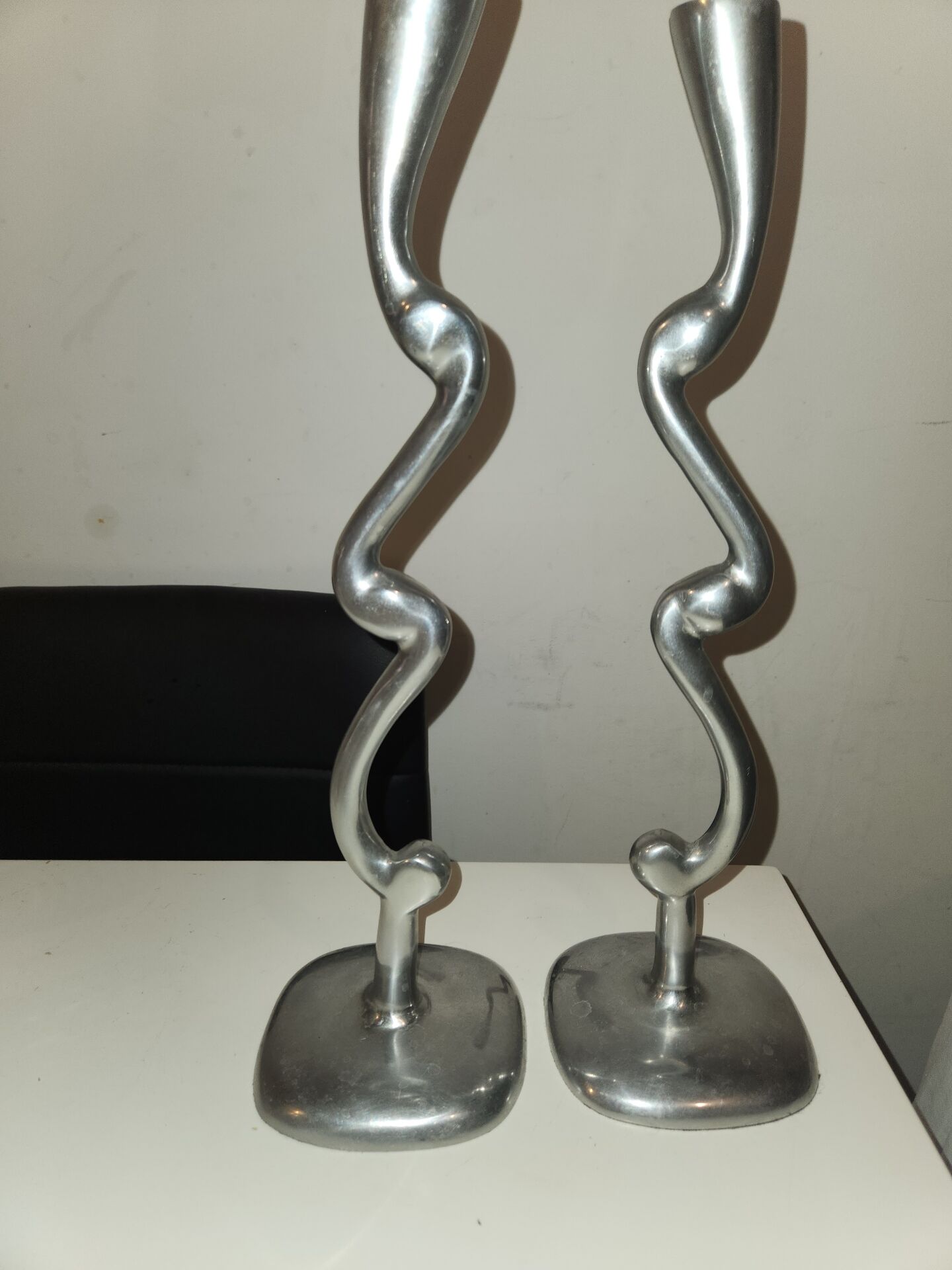 Aluminium candle holders