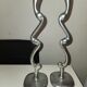 Aluminium candle holders