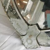 Venetian mirror mid-XXth beveled ice