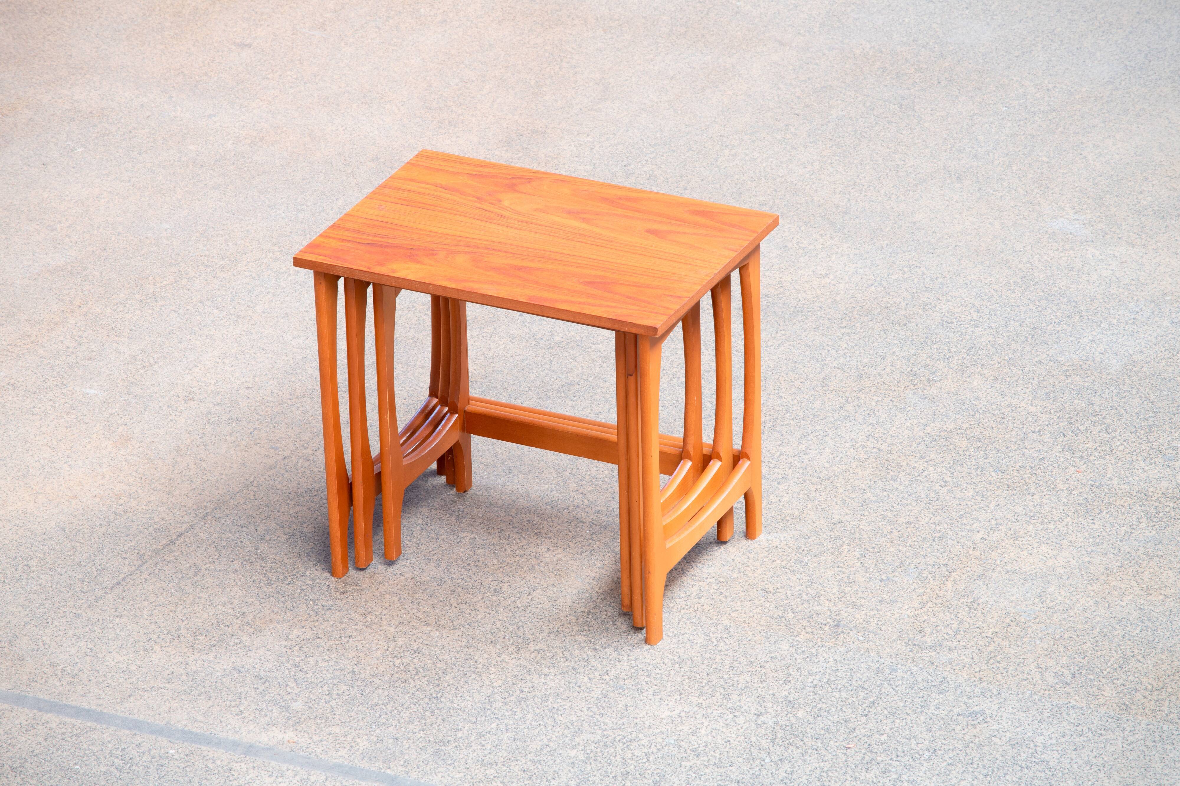 Tables basse gigogne (x3) scandinave vintage 1960