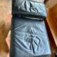 Canape seltz orme et cuir design 1960
