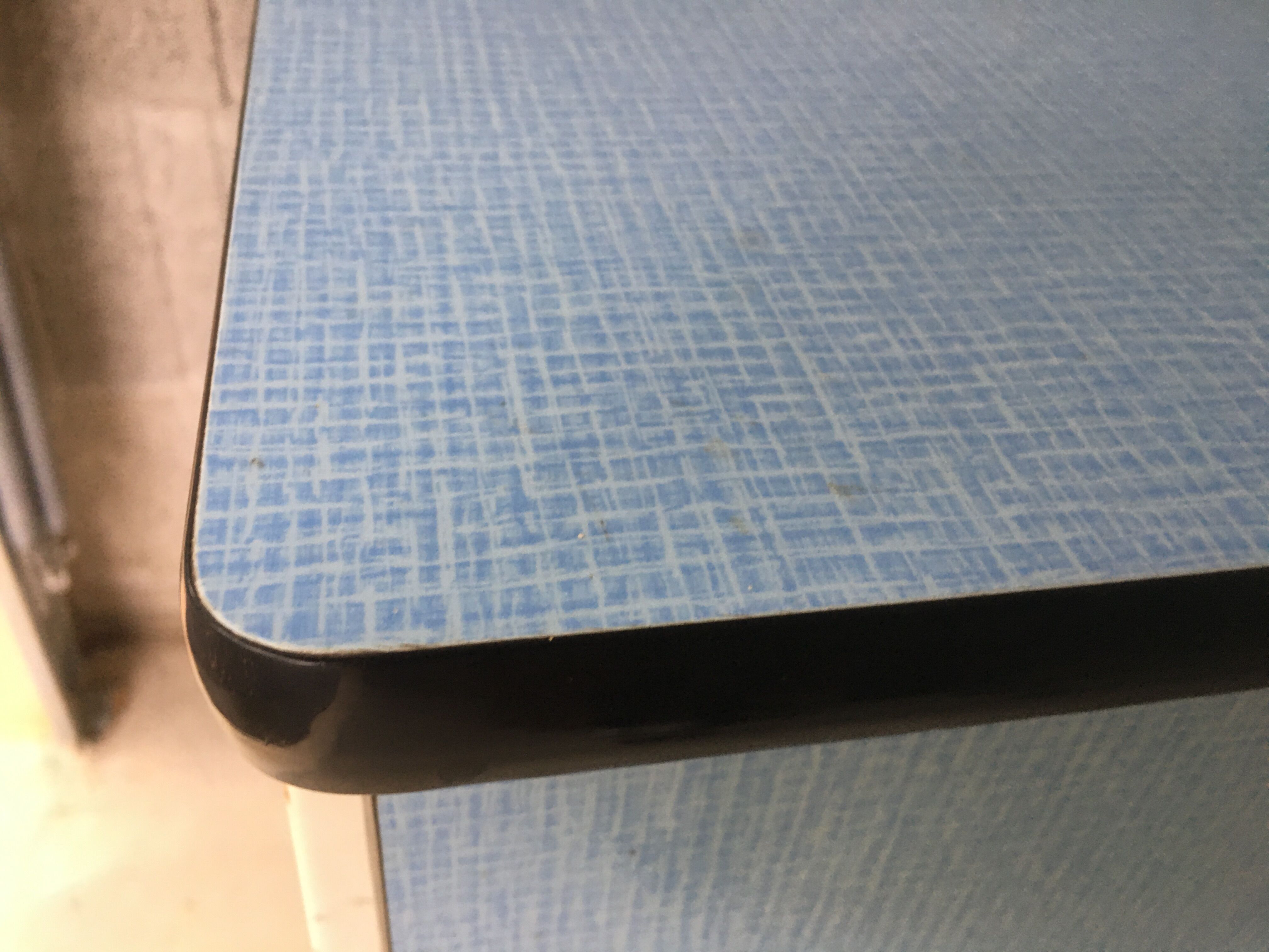 Blue formica kitchen furniture