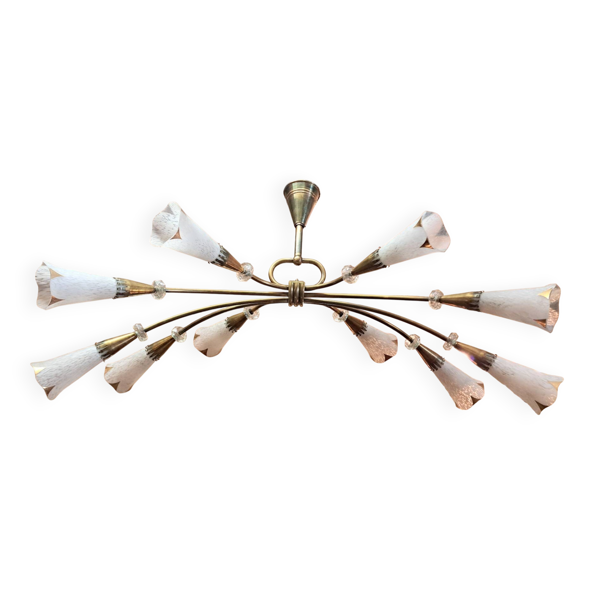 Lunel set of 1 chandelier and its pair of wall lights
