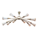 Lunel set of 1 chandelier and its pair of wall lights