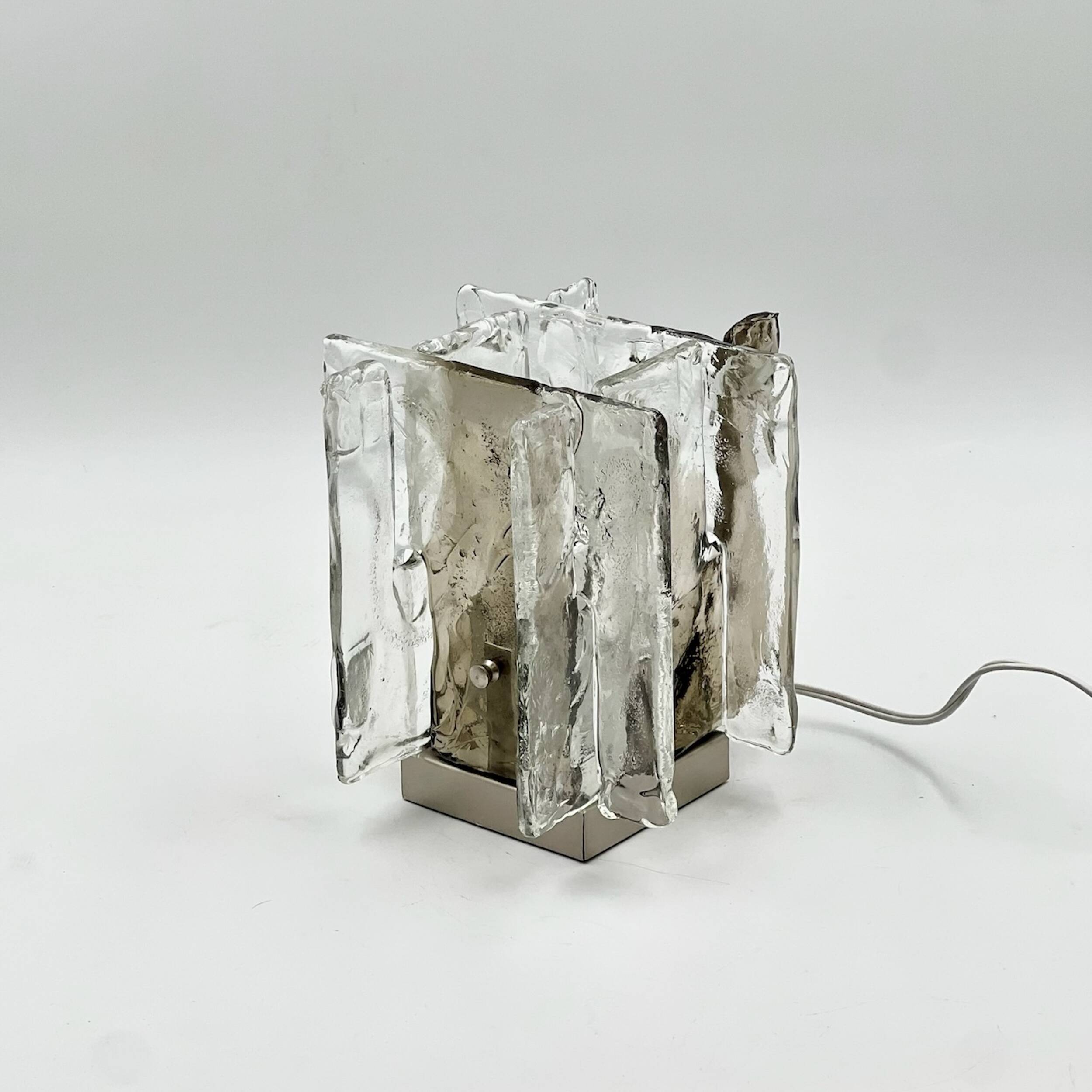 Vintage Murano Table Lamp by Carlo Nason for Mazzega, 1970s