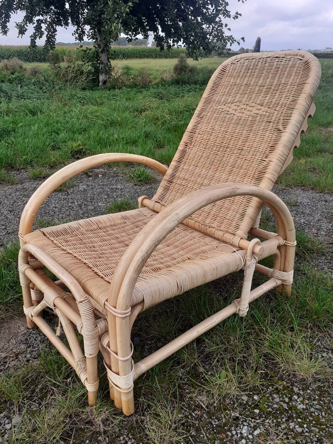 Fauteuil en osier