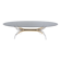 Maria Pergay steel and brass dining table Gerbe 1970