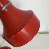 Lampe de bureau en métal rouge par Veneta Lumi, Italie 1960