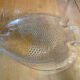 Plate + 5 ARCOROC Fish Shape Glass Mould Plates + Vintage Box #