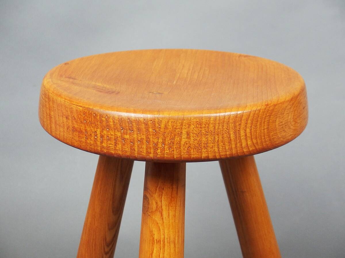 Stool "Les Arcs" by Charlotte Perriand