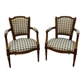 Pair of armchairs from the Louis XVI period