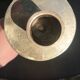 Golden metal moon candlestick
