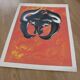 Affiche sérigraphie Mujer de l'artiste ramon alejandro numérotée 48/60