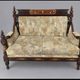 Two-seater canapé made of hand-carved Sheesham wood - Chiniot, Pakistan