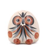 Mexican ceramic owl signed V Silva