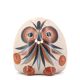 Mexican ceramic owl signed V Silva