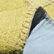 Mustard Yellow Decorative Turkish Kilim Carpet Rug, 212x305 Cm