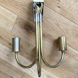 Set of 2 brass wall lights