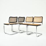 Set of 4 B32 Style Dining Chairs by Marcel Breuer