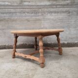 bleached oak coffee table 1950